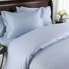 1200 Thread Count 100% Egyptian Cotton 1200 TC Bed Sheet Set KING Blue Stripe