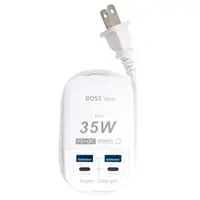 在飛比找松果購物優惠-BOSS 氮化鎵 PD+QC 35W USB智慧型充電器-6