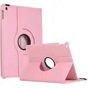 Leather Rotating Portfolio Stand Case LIGHT PINK for iPad Pro 9.7″/Air 1/Air 2