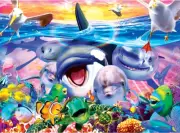 MasterPieces Wild Waves 200 Piece Jigsaw Puzzle By Michael Searle
