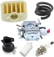 XXUMKL Fit for Carburetor 346XP 350 351 353 503283208 Carburetor Air Filter Carburettor Chainsaw 340 345 346XP