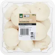 Woolworths Mushrooms Cups Punnet 500g