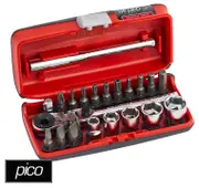 Sidchrome SCMT12141 - Socket & Bit Set - 1/4" Drive 23 Piece