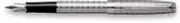 Parker Sonnet Fountain Pen Silver Tartan 18Kt Gold Broad Pt New In Box France