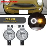 2x Amber/White LED Halo Turn Signal Light DRL Lamps For Mini Cooper R50 R52 R53 (for: Mini)