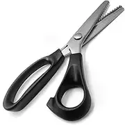 Fabric Scissors Zigzag Scissors, Professional Dressmaking Scissors for Fabrics, Stainless Steel Zigzag Scissors with Comfort Grip