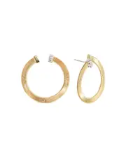 Marco Bicego 18K White & Yellow Gold Masai Diamond Hoop Earrings