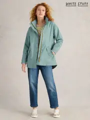 White Stuff Blue Lexi Waterproof Coat (F13806) | $300