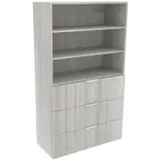 Lugna 1536 x 900 x 380mm Mist 2 Adjustable Shelf 3 Drawer Storage Cabinet