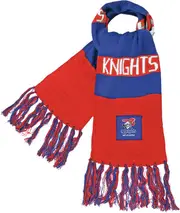 Newcastle Knights Traditional NRL Bar Scarf Warm Winter Neckwear