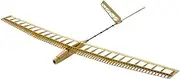 RC Plane Kit Uzi Glider Plane, 1.4M Laser Cutting Balsa Wood Sailplane Kit to Build, DIY Electric RC Glider Airplane for Outdoor Fly (KIT+Motor+ESC+Servos+Covering)
