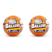 2PK Zuru 5 Surprise NBA Ballers S2 Mystery Mini Figurines Toys Kids Assorted 3y+