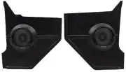 1964-66 FORD MUSTANG COUPE FASTBACK 120W BLACK SPEAKER KICK PANELS PAIR LH&RH (for: Ford)