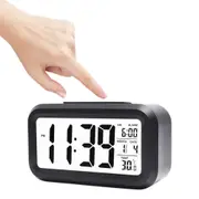 Digital Alarm Clock Battery Operated with Night Light and Indoor Temperature