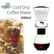 800ML Glass Coffee Pot Dutch Coffee Cold Brew Ice Drip Coffee Maker