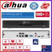 Dahua 4K 12MP 16CH 16PoE NVR2216-16P-I2 WizSense AI Network Video Recorder