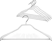 Mawa by Reston Lloyd BodyForm Series Non-Slip Space-Saving Clothes Hanger, White, Pack of 5