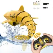 Remote Control Shark Toy 1:18 Scale High Simulation Shark Dual Batteries RC Shark for Swimming Pool