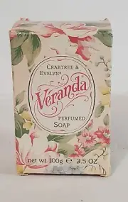 CRABTREE & EVELYN VERANDA Body Perfumed Bar Soap NOS NIB Discontinued 1992