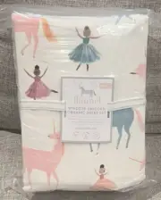 New Pottery Barn Kids Windsor Unicorn Flannel Full 4pc Sheet Set