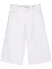 [Faithfull the Brand] wide-leg canvas shorts XS Wht White