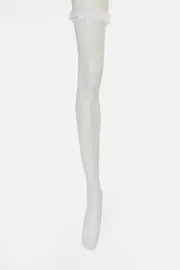 Fishnet Frill Over Knee Sock