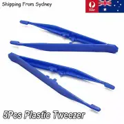 5Pcs Plastic Tweezers Antistatic Tweezer Pickup Heat Resistant Repair Tool Tools