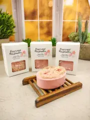 Peppermint Marshmallow goat milk loofah soap[ ]