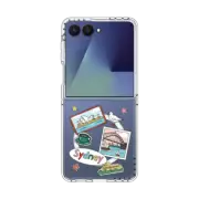 Galaxy Z Flip7 Clear Magnetic Case Sydney Stickers