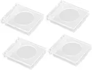 COMNESTBI 4Pcs Transparent Button Covers Replaceable Switch Protectors for Emergency Stop Dustproof Wear Resistant Button Accessories for Kitchen Bathroom