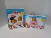 NEW Care Bears Tenderheart Bear kawaii Toaster and Waffle Maker LOT