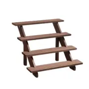 NNETM Bring nature indoors with this elegant natural wooden display riser