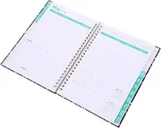minkissy Monthly Planner Notebook Daily Agenda Notepad Spiral Binding a Size for Students Office Workers