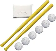 WIFFLE Ball 6 Baseballs Official Size 6 Pack Ball 32" Bats 2 Pack Bundle Set, NOIS Tissue Pack Included