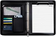 Leather Padfolio, Organizer Pouch, Business Folio Organizer, A4 Notepad Folder, Resume Binder Document Folder Legal Pad Sturdy Material Enhances Organization Family-Friendly Adds Professionalism
