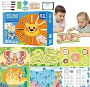 Kid Writing Practice Book - Handwriting Workbook,Erasable Scribblesmart Practice, Educational Handwriting Workbook Interactive For Improving Fingers Fine Motor
