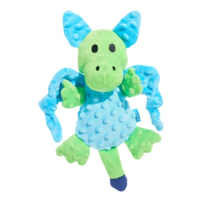 BarkBox Humbert The Dragon Squeaky Crinkly Soft Plush Dog Toy 13"