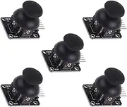 5 Pcs Dual Axis Button JoystickGame Joystick,PS2 Game Joystick Control Stick Sensor,XY Dual-axis Joystick Breakout Module,with Arduino Compatible