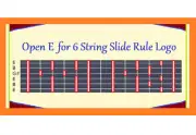 OPEN E TUNING FOR 6 STRING LOGO REFRIGERATOR MAGNET