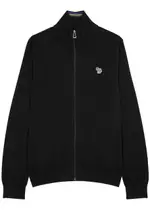 PS Paul Smith Logo Knitted Cotton Jacket - Black - M M