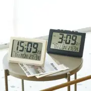 LED Digital Electronic Wall Clock Alarm Large Week Temperature Date Day Display