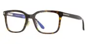 Tom Ford Eyeglasses TF5859 D-B 052 Havana Unisex Square Glasses Frames 53-21-145