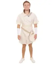 Adult Men's Cream Color Top Anime Doctor Style Costume Bundle,HC-177