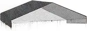 JK-GMTE 10 by 10 Feet Dog Kennel Cover Mesh Shade Panel with Grommets - Weather Guard Extra Large All Season Dog Run Cover & Roof - Fit for 10ft. X 10ft. Outdoor Cages and Large Pet