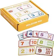 Travel Matching Game | Wooden Preschool Educational Set - Educational Strategic Number Color Matching Game for Kids 3+ Years Family Fun Classroom Stocking Stuffers Basket Filler Airplane