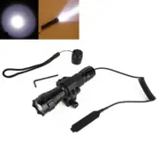 Red Green LED Predator Hunting Flashlight XM-L T6 Light Picatinny Gun Mount