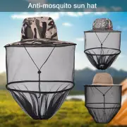 Unisex Foldable Mosquito Hat With Hidden Net Mesh Repellent Insect Bee Protectio
