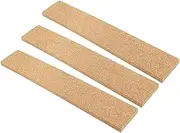 NUOBESTY Natural Cork Strips for Office Self-Adhesive Cork Memo Board Strips 3 Pack