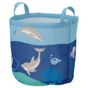 BLÅVINGAD storage bag, ocean animals pattern/multicolour