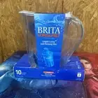 Brita Large 10 Cup Water Filter Pitcher with 1 Brita Elite Filter White Longlast